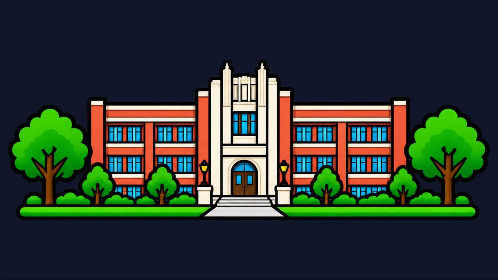 A middle school building
